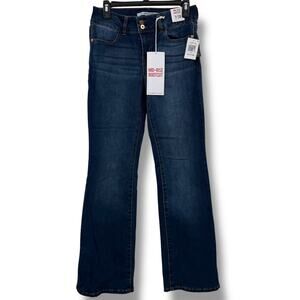 NEW Celebrity Pink Mid Rise Bootcut Jeans Size 28 Juniors Size 7 Dark Wash Denim